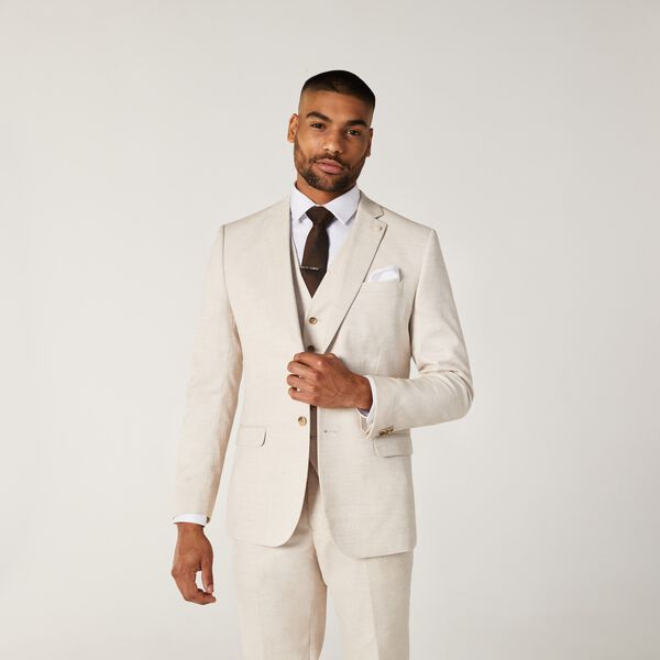Mens Natural Tailored Suit Jacket